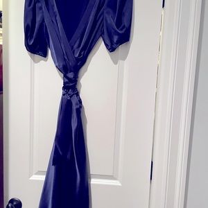 DVF silk wrap dress midi.
